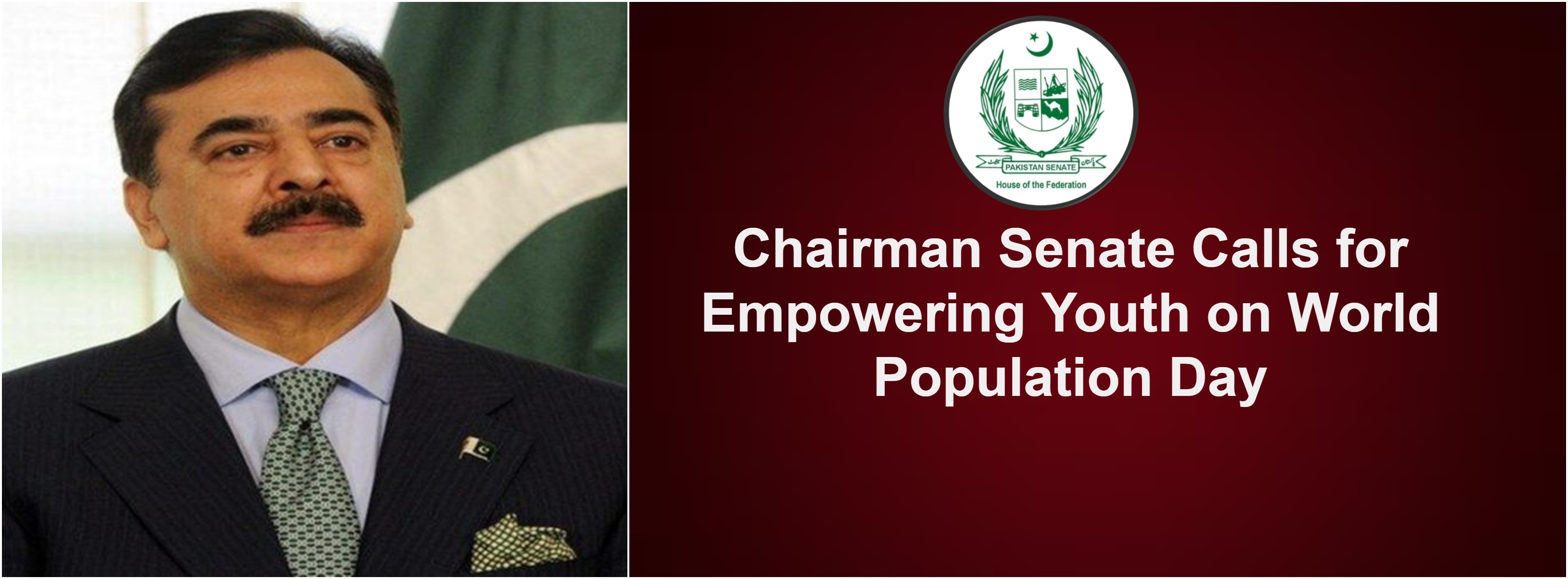 Chairman Senate Calls for Empowering Youth on World Population Day